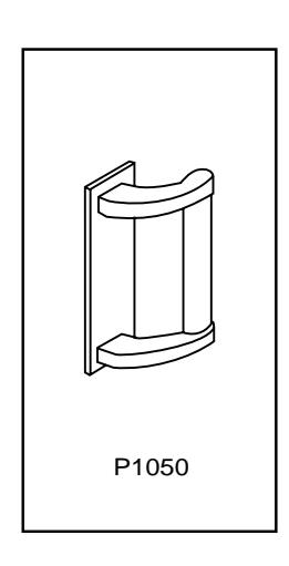 Corbin Russwin P1050 Narrow Escutcheon Trim for ED4200, ED4400, ED4800 Narrow Stile Rim, CVR, SVR Metal Door Tem…_T30936 imag