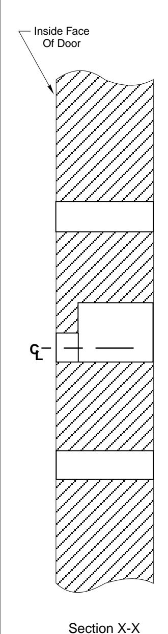 Corbin Russwin P1057 Narrow Escutcheon Trim for ED4200, ED4400, ED4800 Narrow Stile Rim, CVR, SVR Wood or Compos…_T30939 imag
