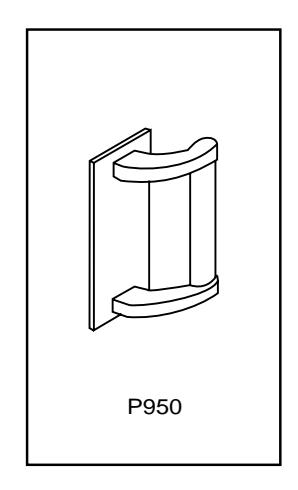 Corbin Russwin P950 Trim for ED5200, ED5400, ED5800 Wide Stile Rim, CVR, SVR Wood or Composite Door Template_T30933 image on 