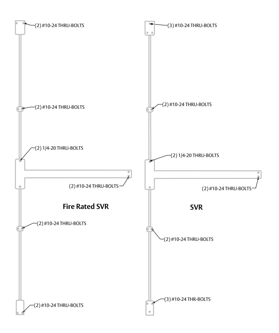 Corbin Russwin PED4000 & PED5000 and SARGENT PE80 Series Exit Device Thru-Bolt Application Installation Instruct…_MEMN16 diag