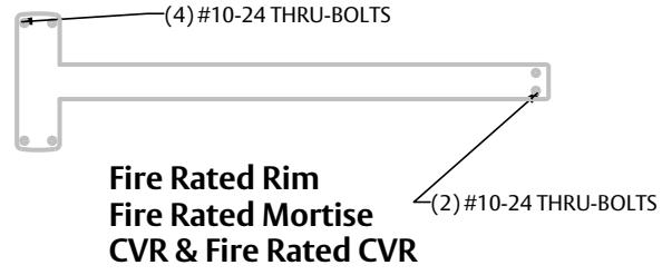 Corbin Russwin PED4000 & PED5000 and SARGENT PE80 Series Exit Device Thru-Bolt Application Installation Instruct…_MEMN16 imag