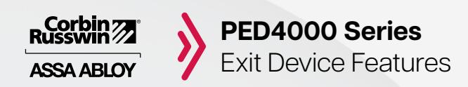 Corbin Russwin PED4000 Series Exit Device Sell Sheet_45706 image on page 2