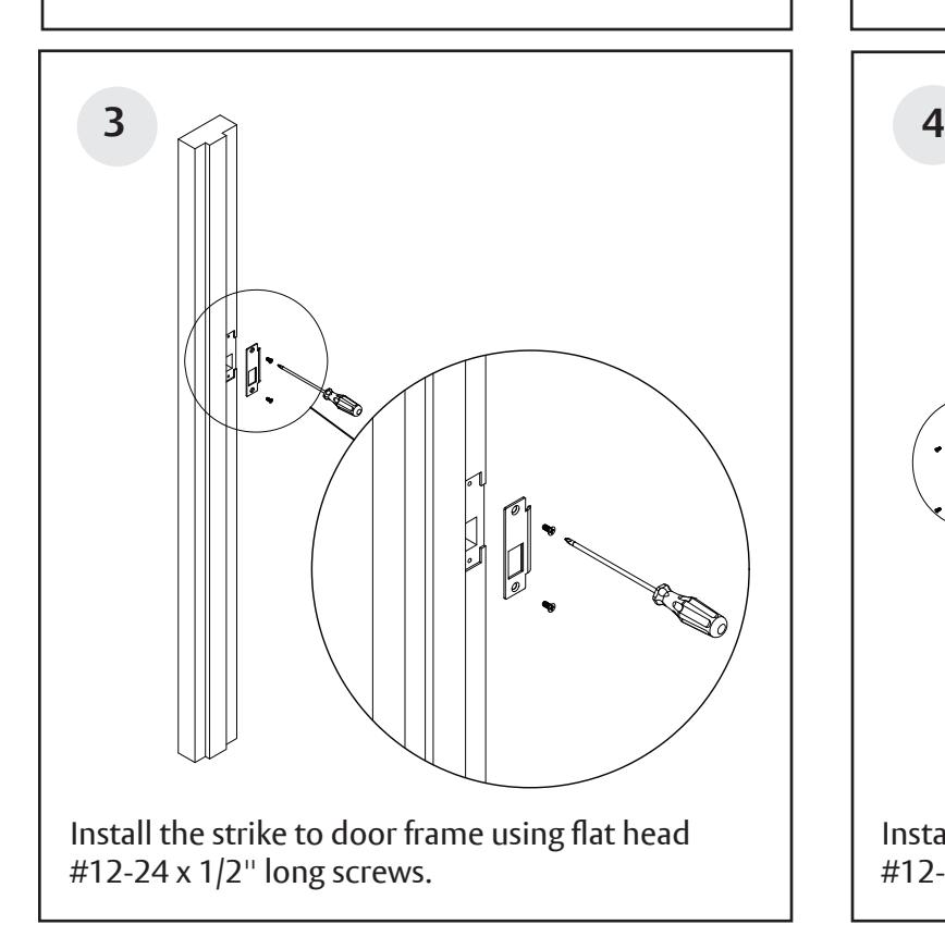 Corbin Russwin PED4000 Series PED4600(A) Narrow Stile Mortise Installation Instructions_FM579 diagram on page 5