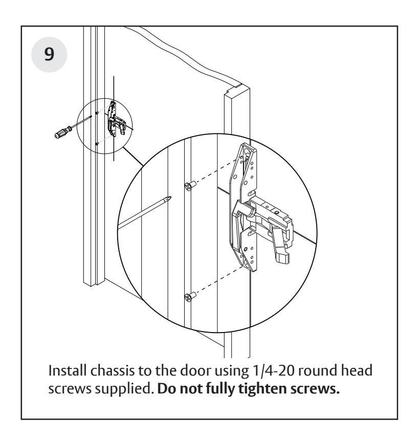 Corbin Russwin PED4000 Series PED4600(A) Narrow Stile Mortise Installation Instructions_FM579 diagram on page 7