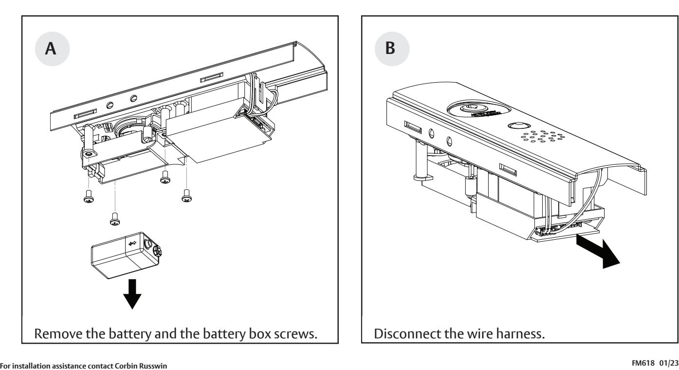 Corbin Russwin PED4000 and PED5000 Series Narrow and Wide Stile Alarmed Exit Devices M61 Option Installation Ins…_FM618 image