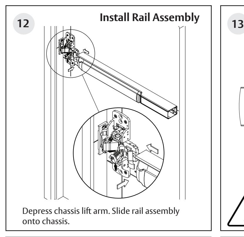 Corbin Russwin PED5000 Series PED5200(A) Wide Stile Rim 10T, 55T, 42, and 42T Functions Installation Instruction…_FM576 image