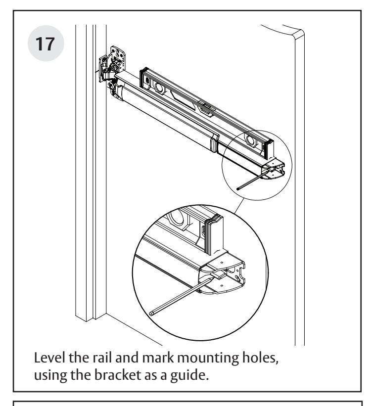 Corbin Russwin PED5000 Series PED5200(A) Wide Stile Rim 10T, 55T, 42, and 42T Functions Installation Instruction…_FM576 diagr