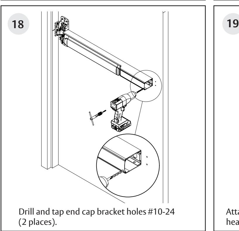 Corbin Russwin PED5000 Series PED5200(A) Wide Stile Rim 10T, 55T, 42, and 42T Functions Installation Instruction…_FM576 diagr