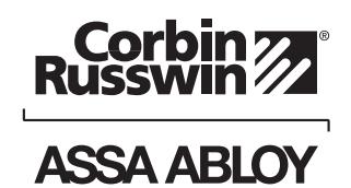 Corbin Russwin PED5000 Series PED5200(A) Wide Stile Rim 10T, 55T, 42, and 42T Functions Installation Instruction…_FM576 image