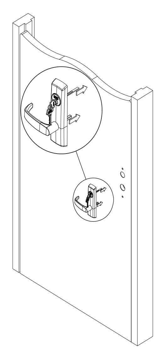 Corbin Russwin PED5000 Series PED5200(A) Wide Stile Rim 10T, 55T, 42, and 42T Functions Installation Instruction…_FM576 image