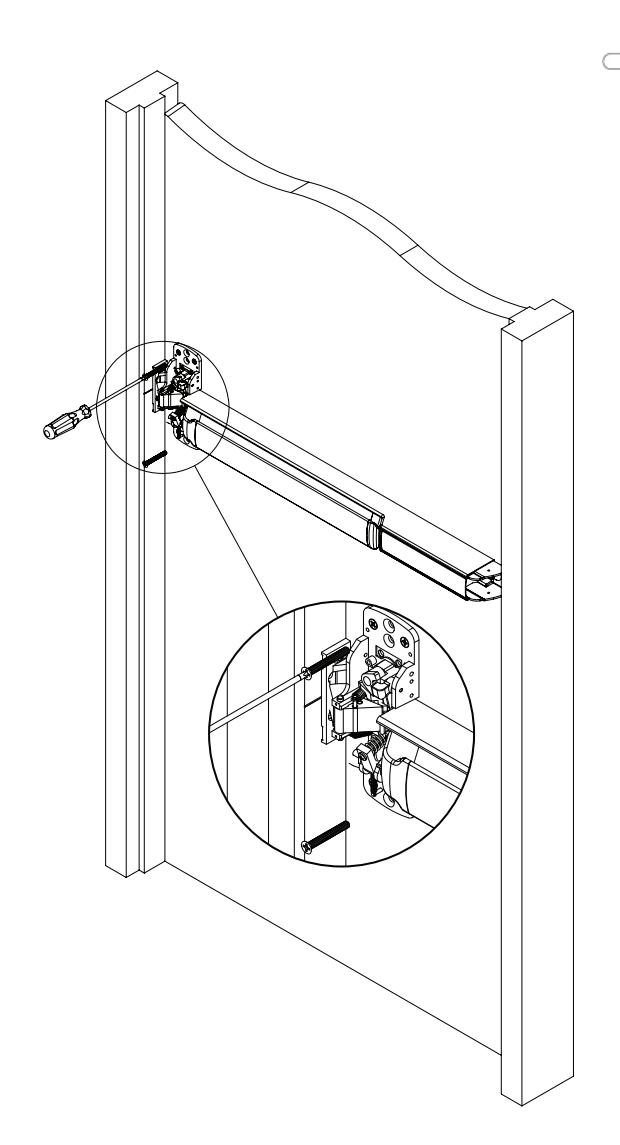 Corbin Russwin PED5000 Series PED5200(A) Wide Stile Rim 10T, 55T, 42, and 42T Functions Installation Instruction…_FM576 image