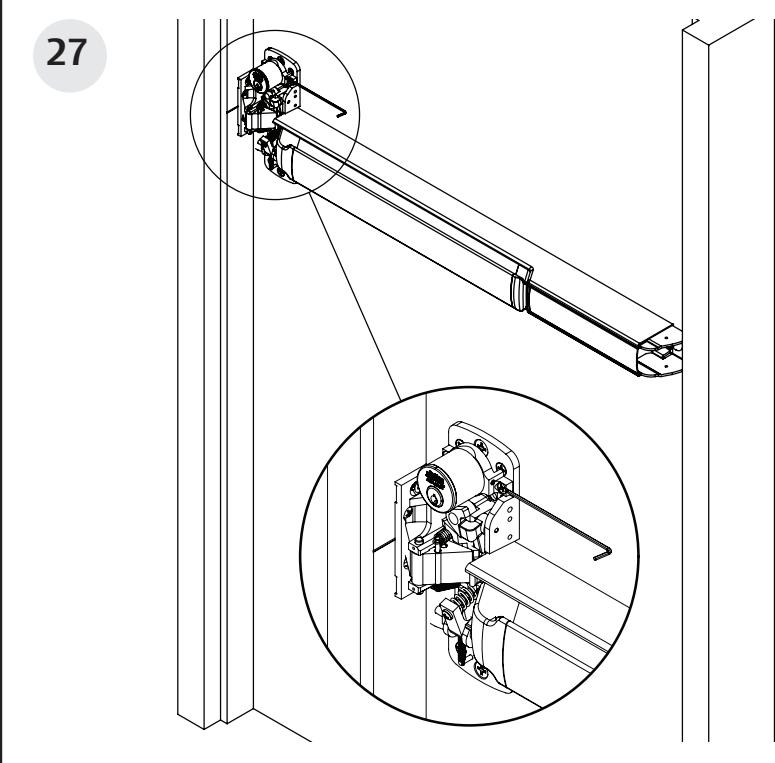 Corbin Russwin PED5000 Series PED5200(A) Wide Stile Rim 10T, 55T, 42, and 42T Functions Installation Instruction…_FM576 image