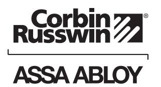 Corbin Russwin PED5000 Series PED5200(A) Wide Stile Rim 10T, 55T, 42, and 42T Functions Installation Instruction…_FM576 image