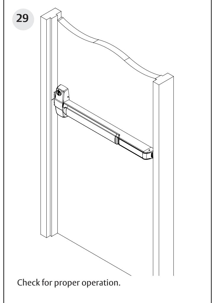 Corbin Russwin PED5000 Series PED5200(A) Wide Stile Rim 10T, 55T, 42, and 42T Functions Installation Instruction…_FM576 image