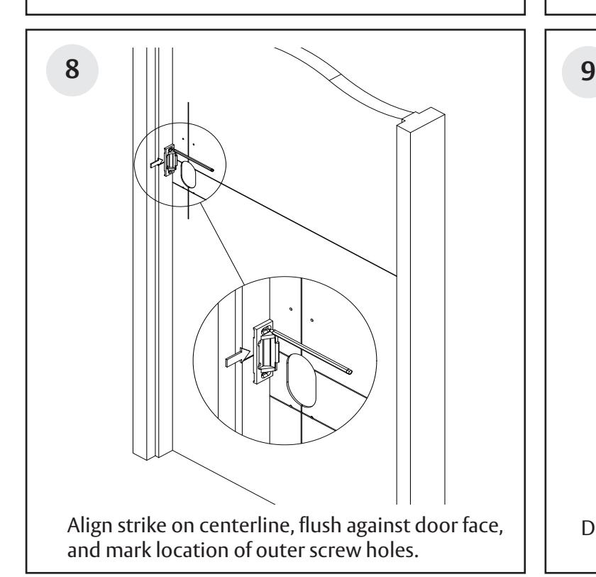 Corbin Russwin PED5000 Series PED5200(A) Wide Stile Rim 10T, 55T, 42, and 42T Functions Installation Instruction…_FM576 image