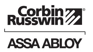 Corbin Russwin PED5000 Series PED5200(A) Wide Stile Rim 10T, 55T, 42, and 42T Functions Installation Instruction…_FM576 image