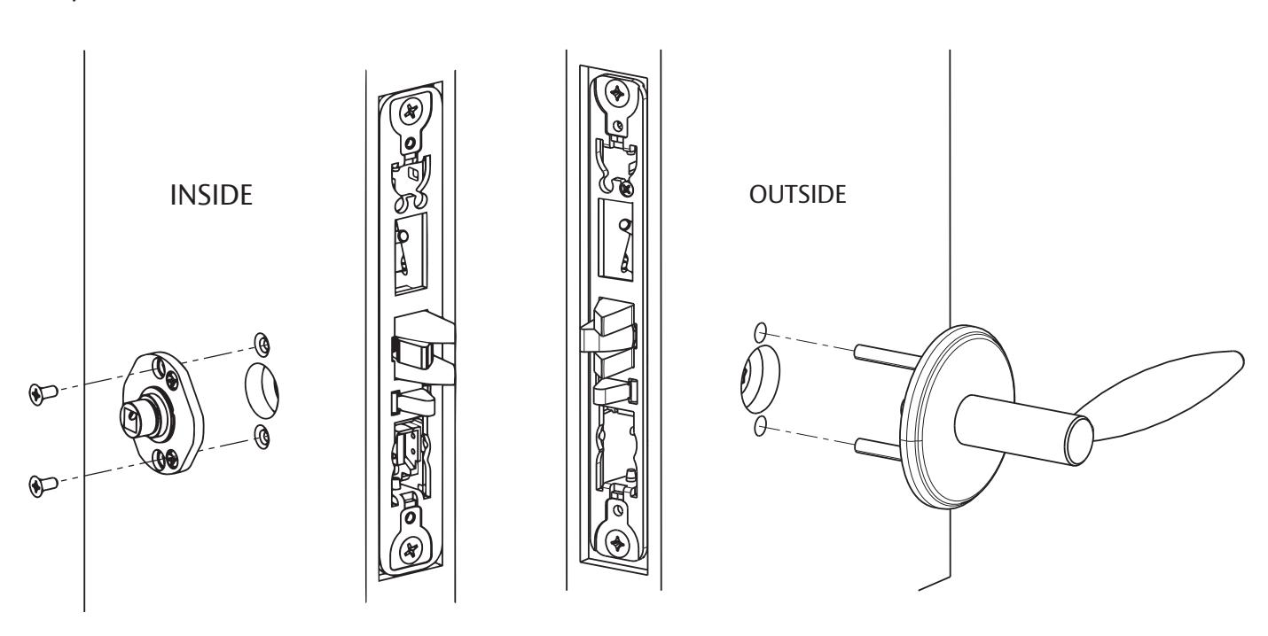 Corbin Russwin Sectional, Rose Trim for ML2000 Series Mortise Locks Motorized Electric Latch Retraction (MELR) In…_FM804 imag
