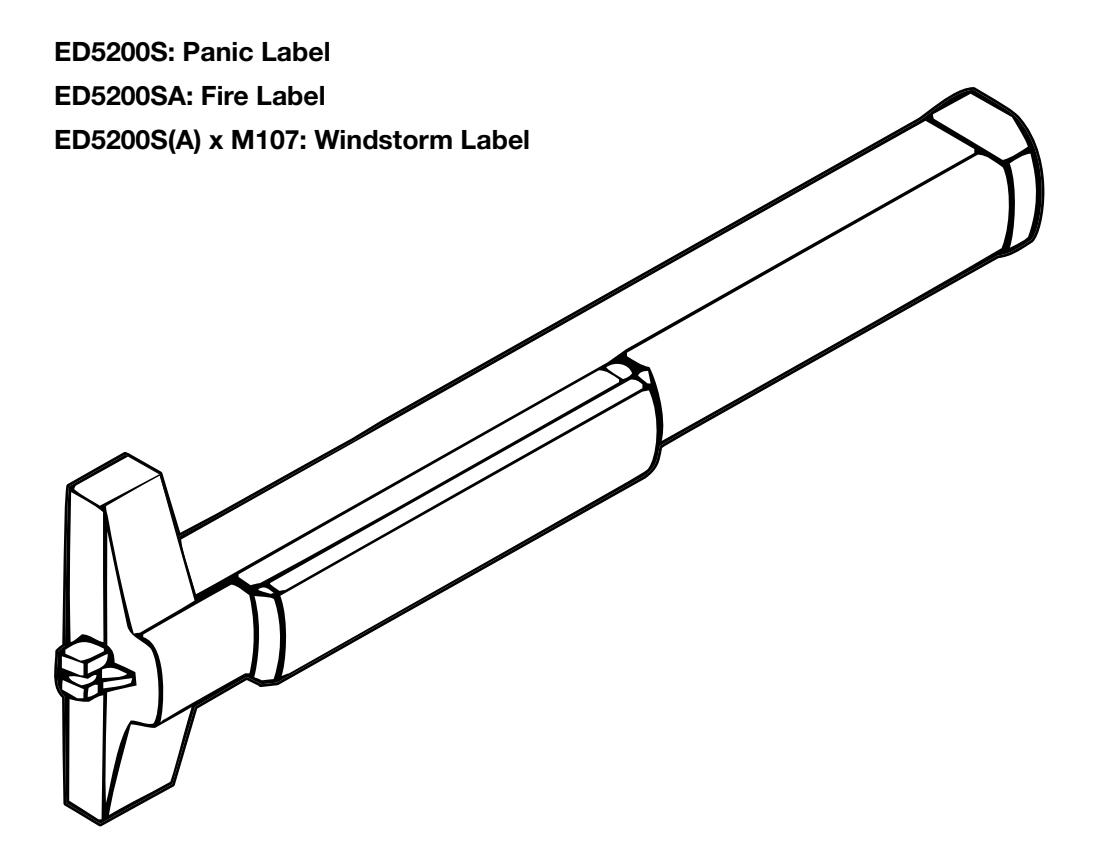 Corbin Russwin Secure Bolt ED5200S Series Installation Instructions image on page 1