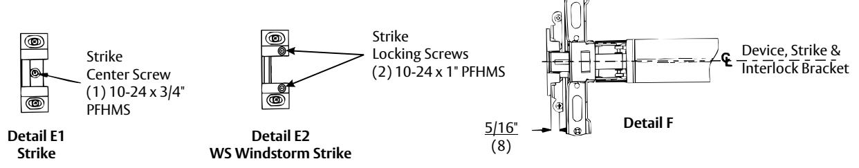 Corbin Russwin Secure Bolt ED5200S Series Installation Instructions image on page 9