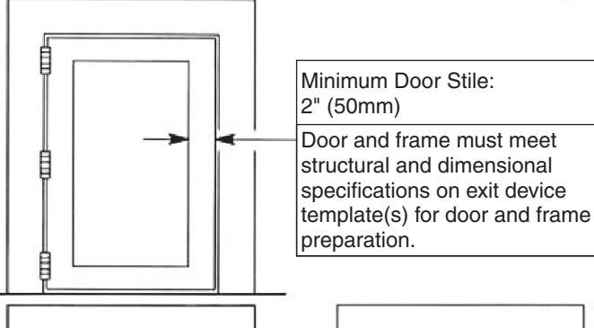 Corbin Russwin Security Deadbolt Rim Exit Device ED4200 Series Installation Instructions image on page 2