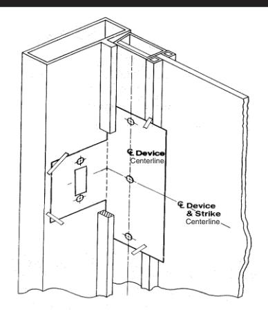 Corbin Russwin Security Deadbolt Rim Exit Device ED4200 Series Installation Instructions image on page 3