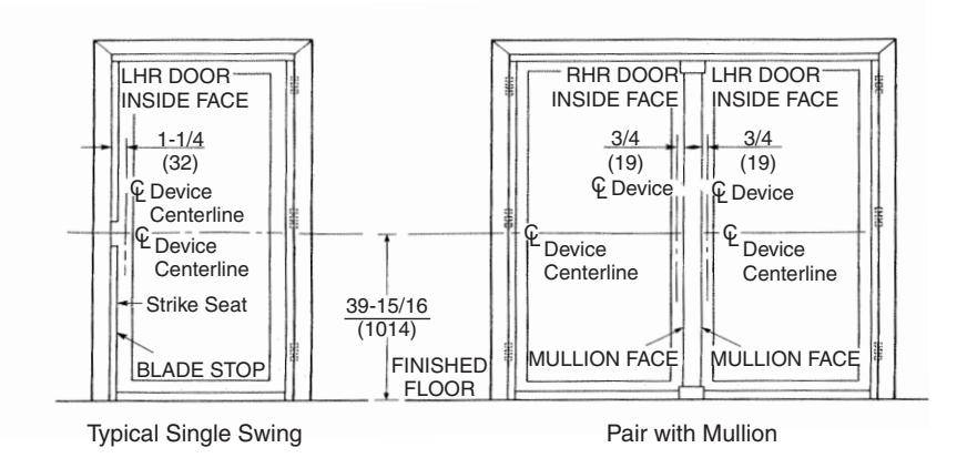 Corbin Russwin Security Deadbolt Rim Exit Device ED4200 Series Installation Instructions image on page 3