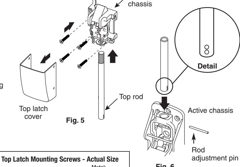 Corbin Russwin Surface Vertical Rod Exit Devices ED3400 Series Installation Instructions diagram on page 5