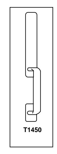 Corbin Russwin T1450 Narrow Escutcheon Trim for ED4200, ED4400, ED4800 Narrow Stile Rim, CVR, SVR Metal Door Tem…_T30816 imag