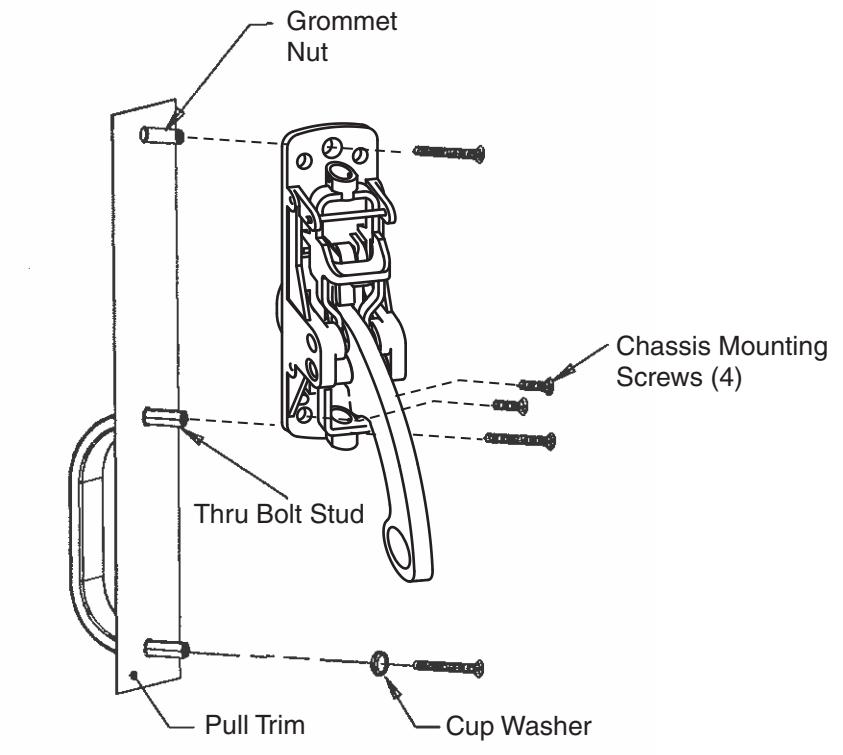 Corbin Russwin T33 Outside Trim for ED3000, PED4000, and PED5000 Series Narrow and Wide Stile Installation Instr…_FM376 image