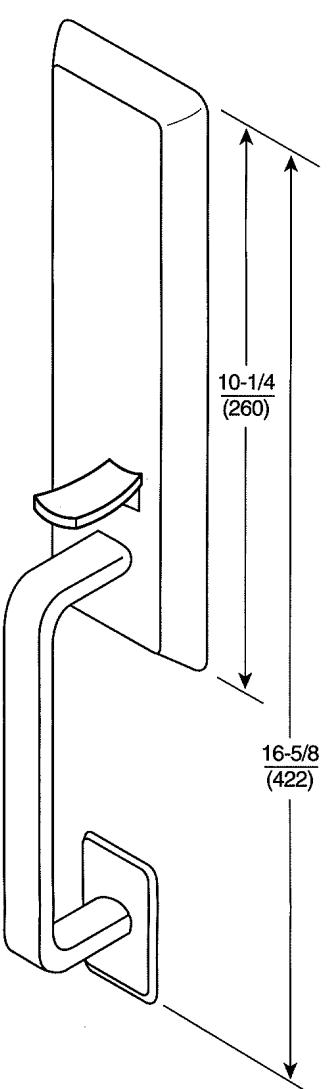 Corbin Russwin TH910 Heavy Duty Thumbpiece Trim for ED5000 Series Wide Stile Metal, Wood or Composite Doors Inst…_FM257 image