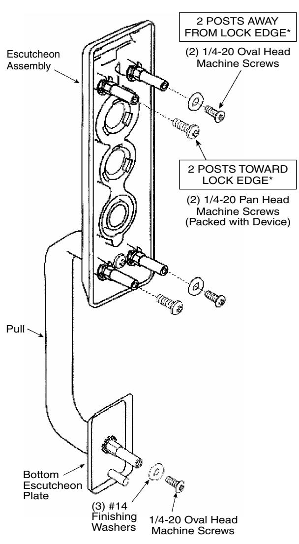 Corbin Russwin TH950 Heavy Duty Thumbpiece Trim for ED5000 Series Wide Stile Metal, Wood or Composite Doors Inst…_FM258 image