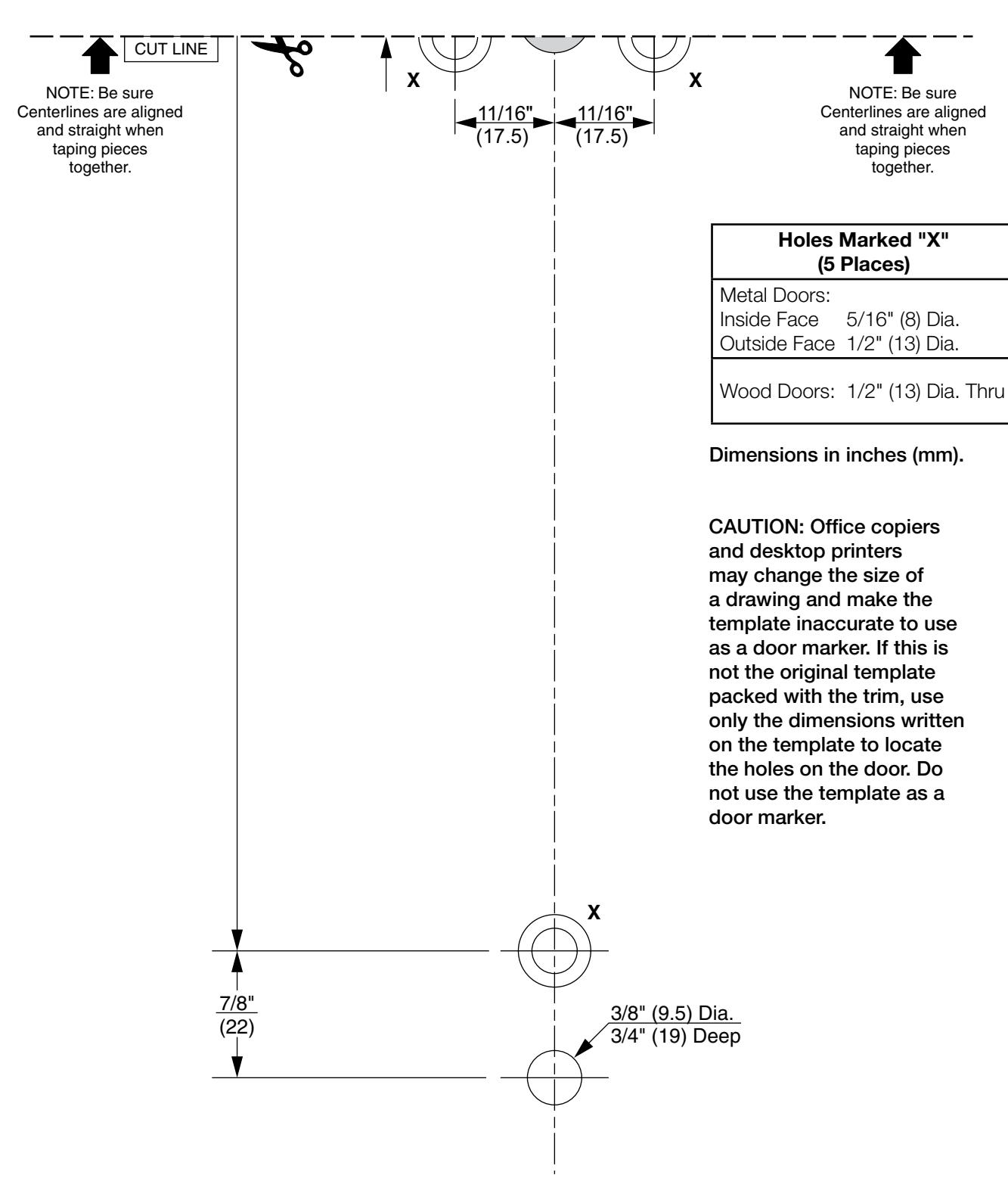 Corbin Russwin TH9M10 and TH9M55 Heavy Duty Thumbpiece Trim for ED5000 Series ED5600 Wide Stile Mortise Metal, W…_FM261 diagr