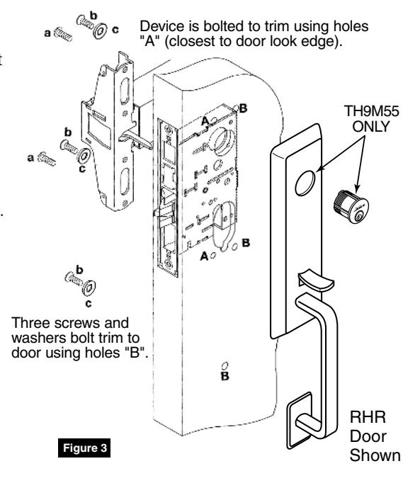 Corbin Russwin TH9M10 and TH9M55 Heavy Duty Thumbpiece Trim for ED5000 Series ED5600 Wide Stile Mortise Metal, W…_FM261 image