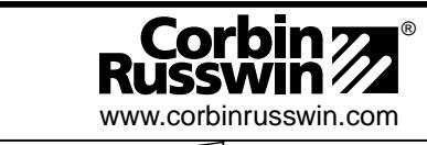 Corbin Russwin TH9M55 Trim for ED5600 Wide Stile Mortise Metal Door Template_T31018 diagram on page 1