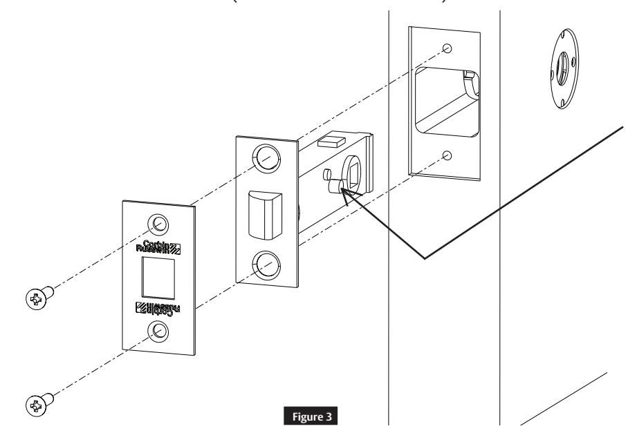 Corbin Russwin TL3700 Series Roseless Tubular Lock Installation Instructions image on page 4