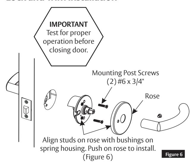 Corbin Russwin TL3700 Series Tubular Lockset Installation Instructions diagram on page 5