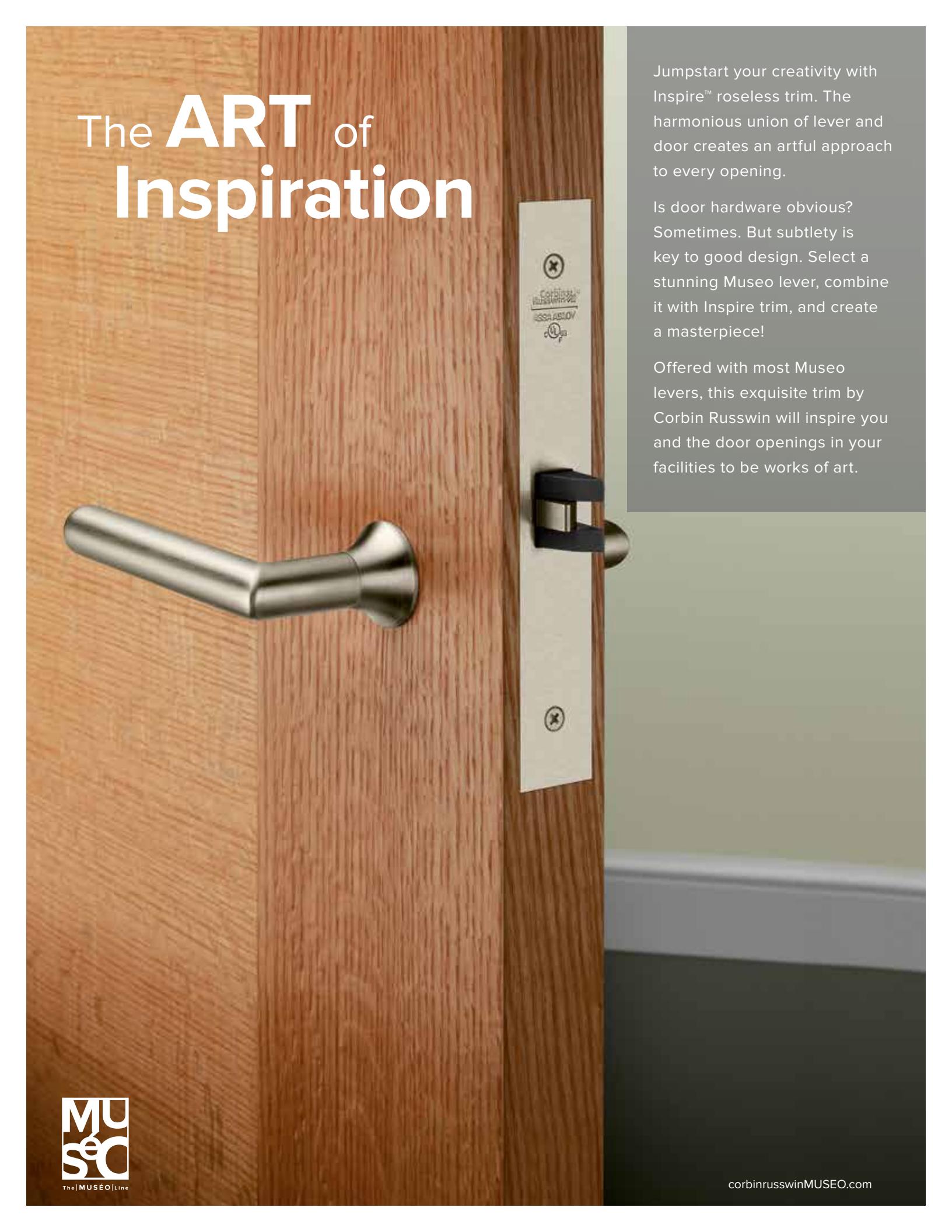 Corbin Russwin The Museo Line Catalog_45145 diagram on page 6