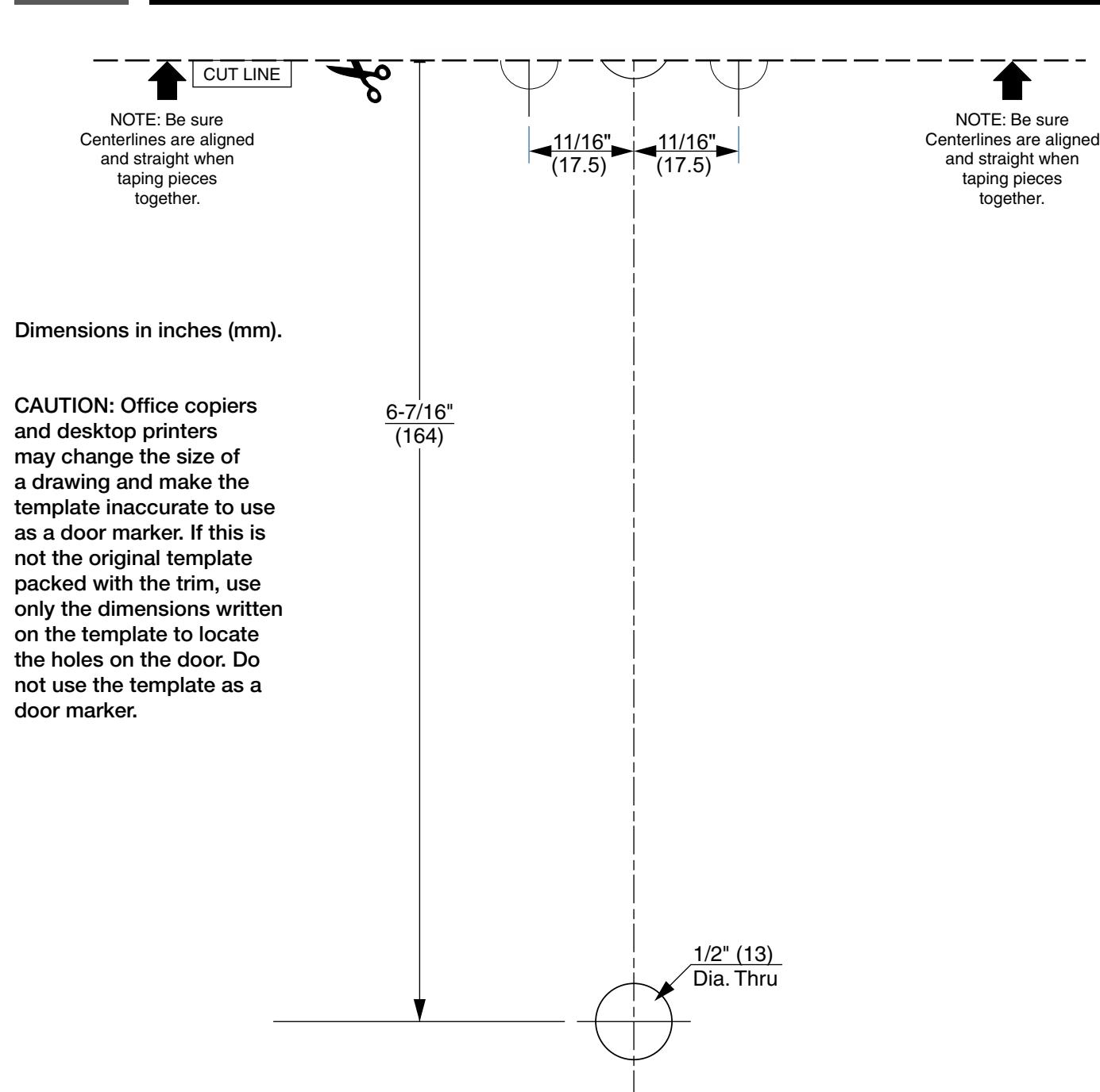 Corbin Russwin Thumbpiece Trim Installation Instructions diagram on page 7