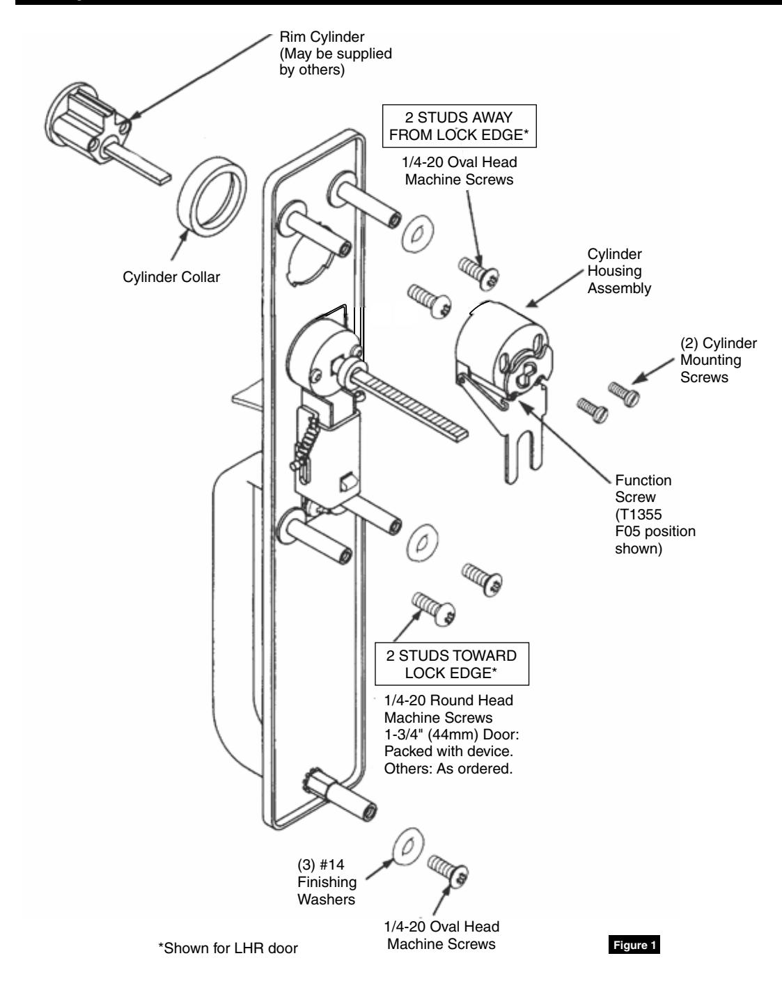 Corbin Russwin Thumbpiece Trim for ED5000 Series Wide Stile Metal, Wood or Composite Doors Installation Instruct…_FM180 image