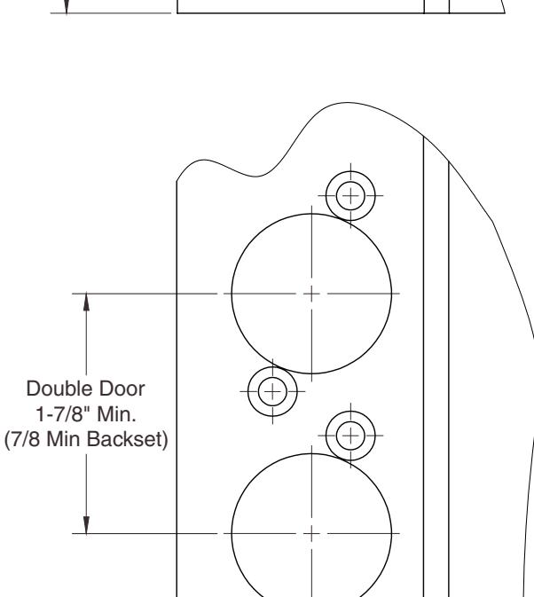Corbin Russwin Top and Bottom Strikes for MP9800 Series Multi-Point Locks Aluminum Doors Template_T31244 image on page 1