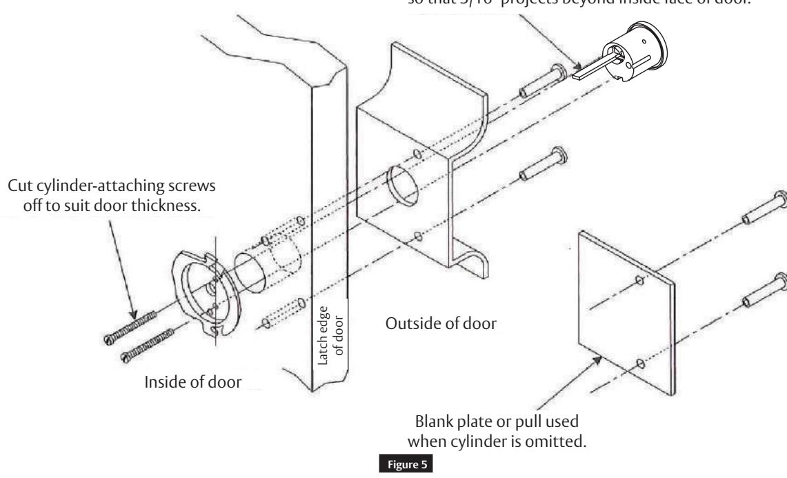 Corbin Russwin Trim Wing Pull (P8 Series) and Flat Plate (F1 Series) for ED8000 Series Wide Stile Wood and Metal…_FM161 image