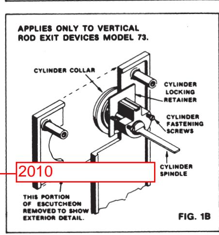 Corbin Russwin Trim for ED6000 Series ED6400 SVR Template_FM423 image on page 1