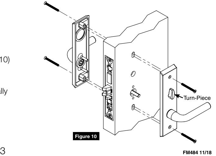 Corbin Russwin V, R, and L Escutcheon Trim for ML2000 Series Mortise Locks Installation Instructions_FM484 image on page 3