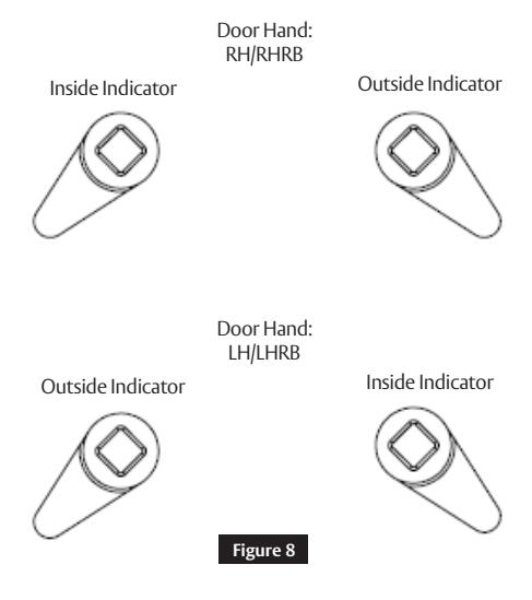 Corbin Russwin VN Escutcheon Trim and V Series Indicators for ML2000 Series Mortise Locks Installation Instructi…_FM521 diagr