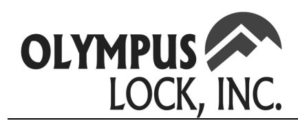 Olympus Lock Architectural Corbin Russwin IC Core Specs image on page 1