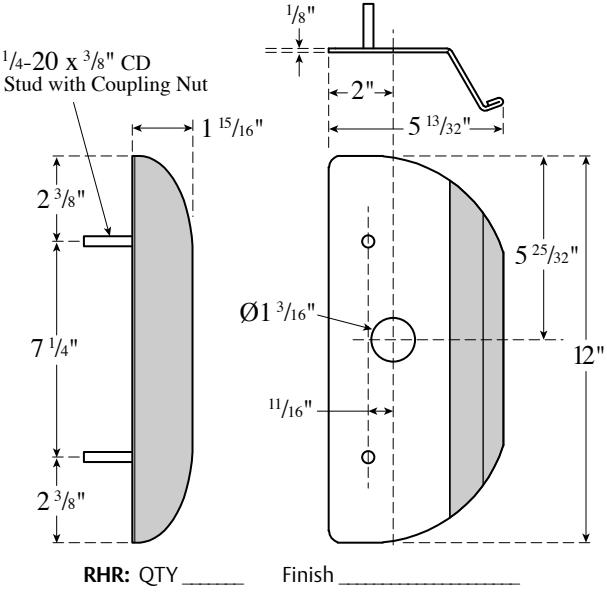 Rockwood VRT22 VRT22C for Corbin Russwin ED5200 Series Exit Devices Order Form diagram on page 1