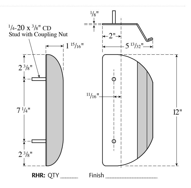Rockwood VRT22 VRT22C for Corbin Russwin ED5200 Series Exit Devices Order Form diagram on page 1