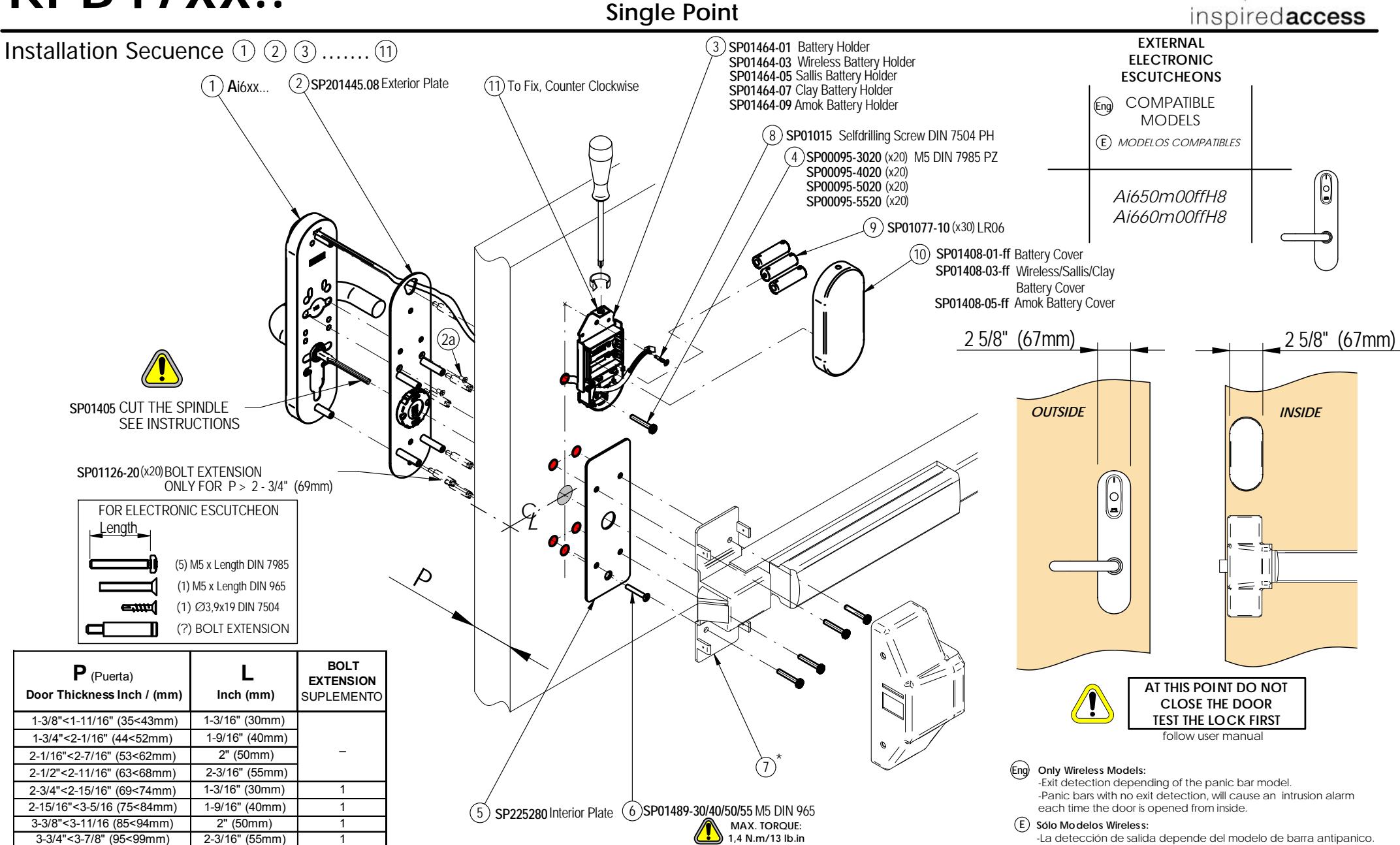 Adapter Kit 4500 Exit Device hager_4500_adapter_kit_kpb47_225369 diagram on page 1