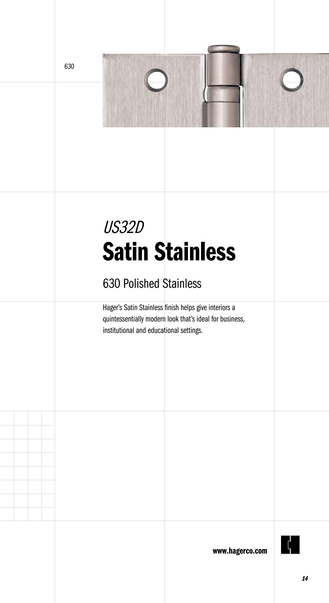 Hager 2009 Product Finishes Guide diagram on page 15