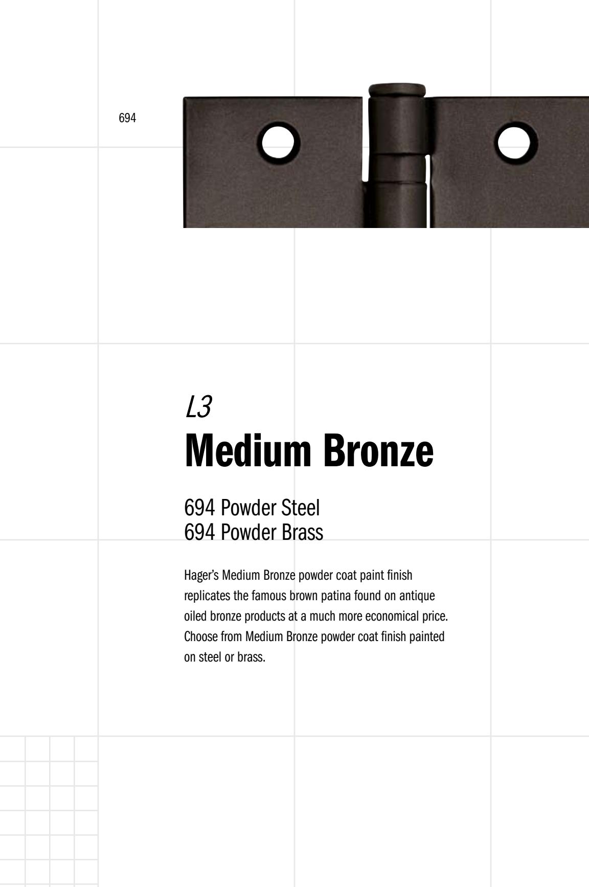 Hager 2009 Product Finishes Guide diagram on page 19